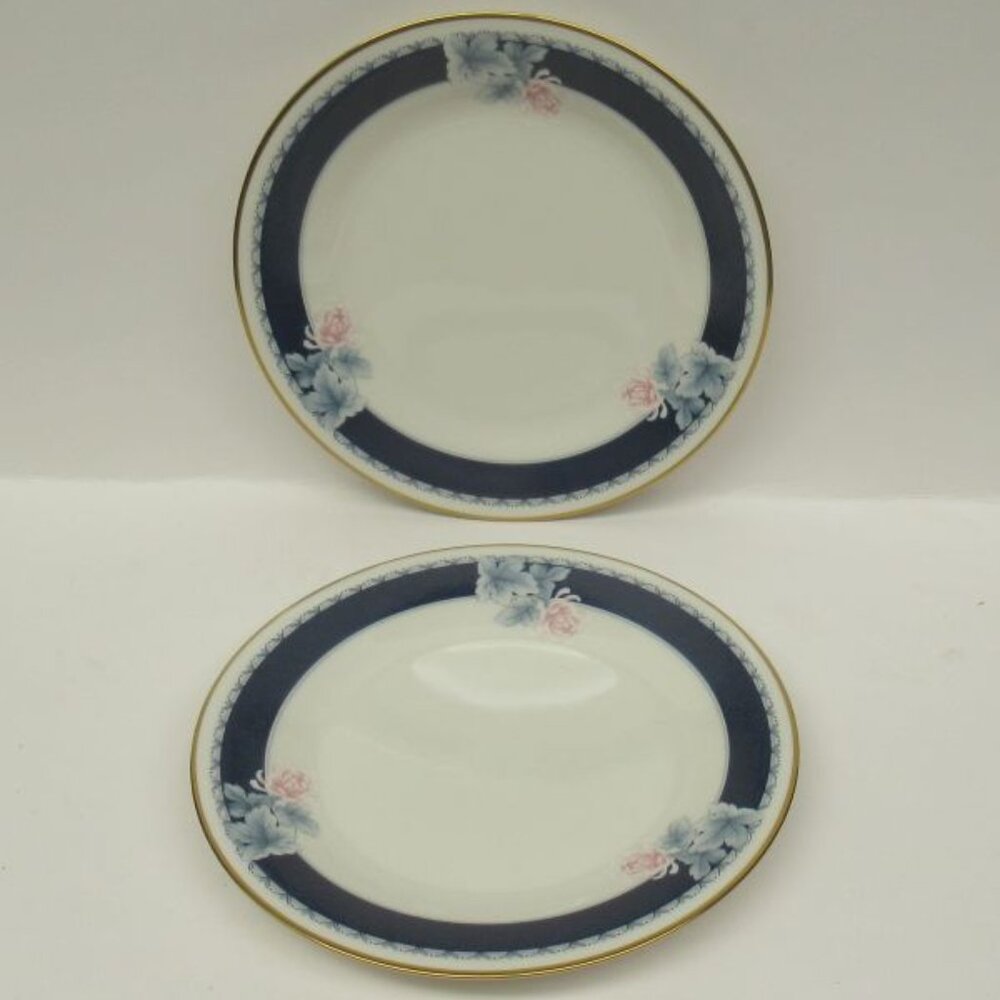 2 - Noritake China Japan NIGHTSONG NIGHT SONG 6 1/2 Inch Dessert Plates